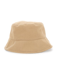 Fendi Men Fendi Beige Logo Embroidered Cotton Fisherman Hat For Men