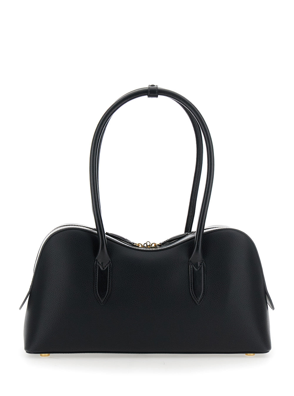 Stella Mccartney Women 'Ryder' Black Handbag With Two Top Handles And Front Padlock Detail With Logo In Ecoleather Woman