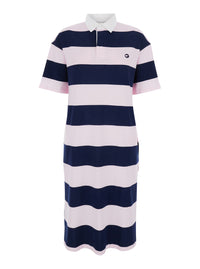 COPERNI Coperni Women Multicolor Dress With All-Over Striped Motif And Embroidered Logo On Front In Cotton Woman