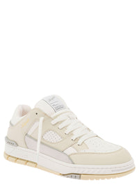 Axel Arigato Men 'Area Lo' Beige Sneakers With Embossed Logo In Leather Blend Man