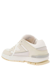 Axel Arigato Men 'Area Lo' Beige Sneakers With Embossed Logo In Leather Blend Man