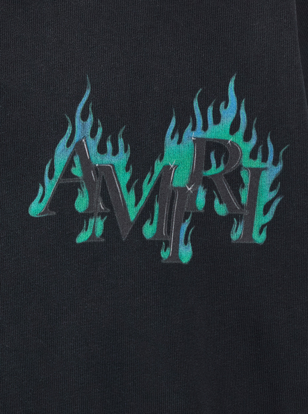 Amiri Men Black T-Shirt With Logo Lettering Print On Front And Back In Men's Cotton