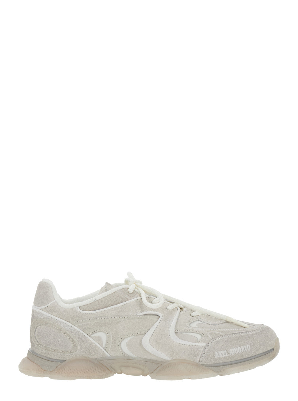 Axel Arigato Men 'Eris' Grey Sneaker With Side Logo Lettering And Panel Design In Suede Man