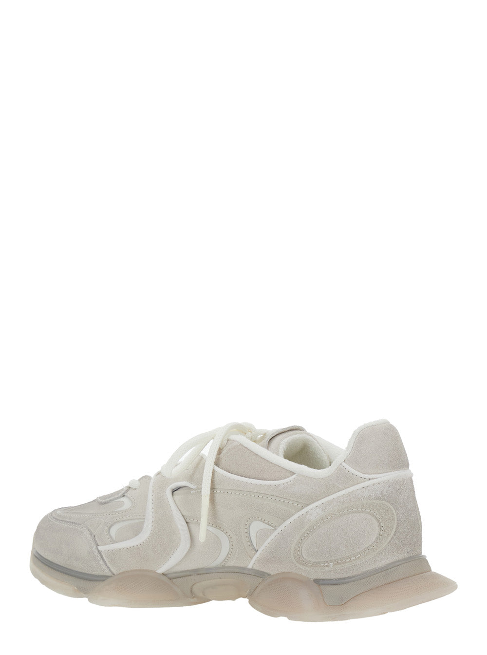 Axel Arigato Men 'Eris' Grey Sneaker With Side Logo Lettering And Panel Design In Suede Man