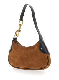 MULBERRY Mulberry Women 'Hackney' Brown Shoulder Bag With Logo Embossed On The Front In Suede For Women