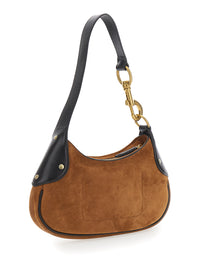 MULBERRY Mulberry Women 'Hackney' Brown Shoulder Bag With Logo Embossed On The Front In Suede For Women
