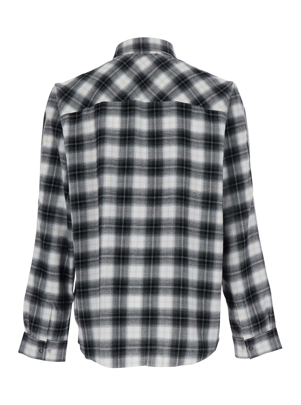 Amiri Men Shirt With Classic Collar And All-Over Check Motif In Multicolor Wool For Men