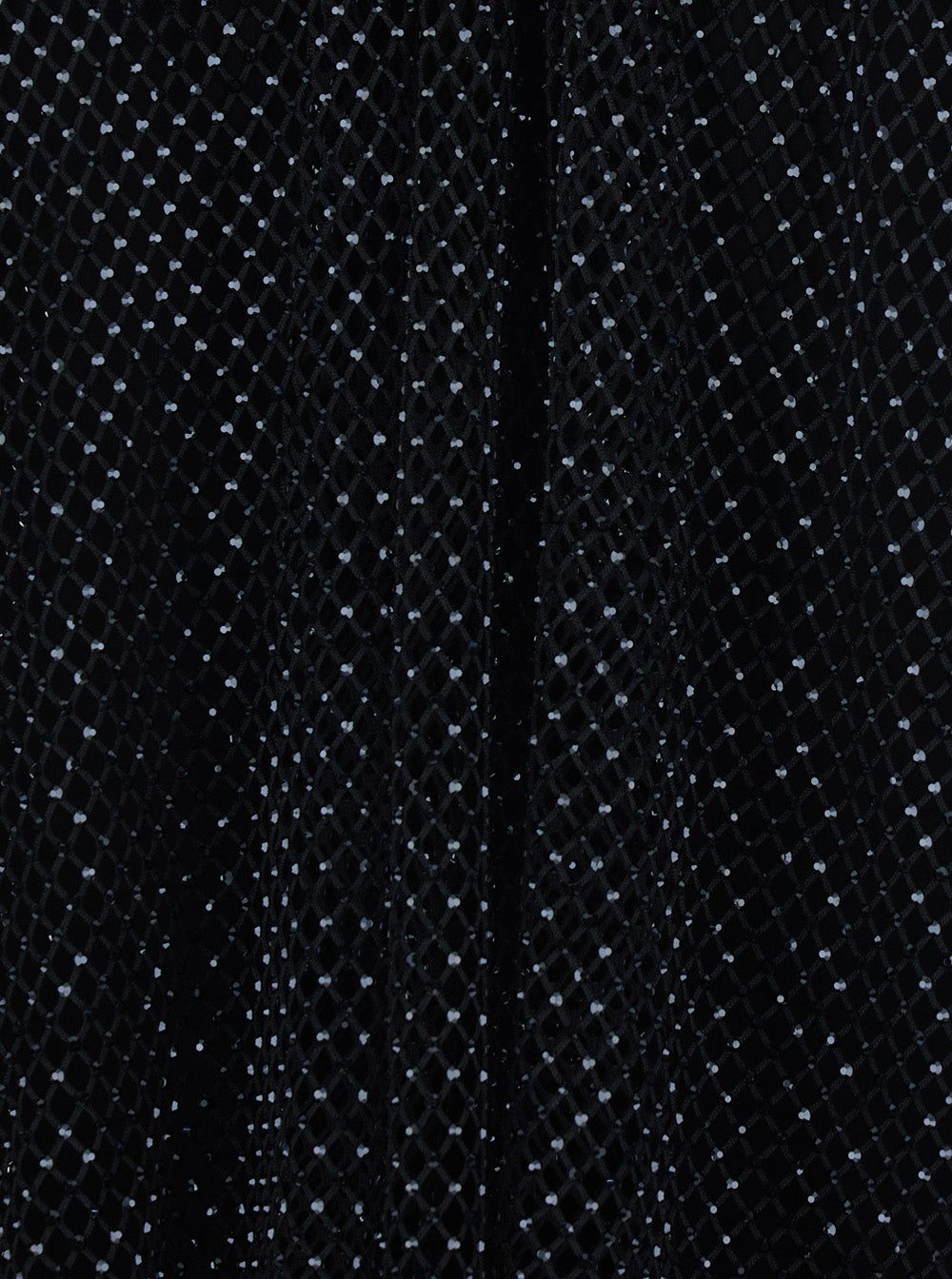 Sportmax Women Top With Mesh Design And All-Over Applied Rhinestones In Black Fabric For Women
