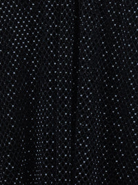 Sportmax Women Top With Mesh Design And All-Over Applied Rhinestones In Black Fabric For Women