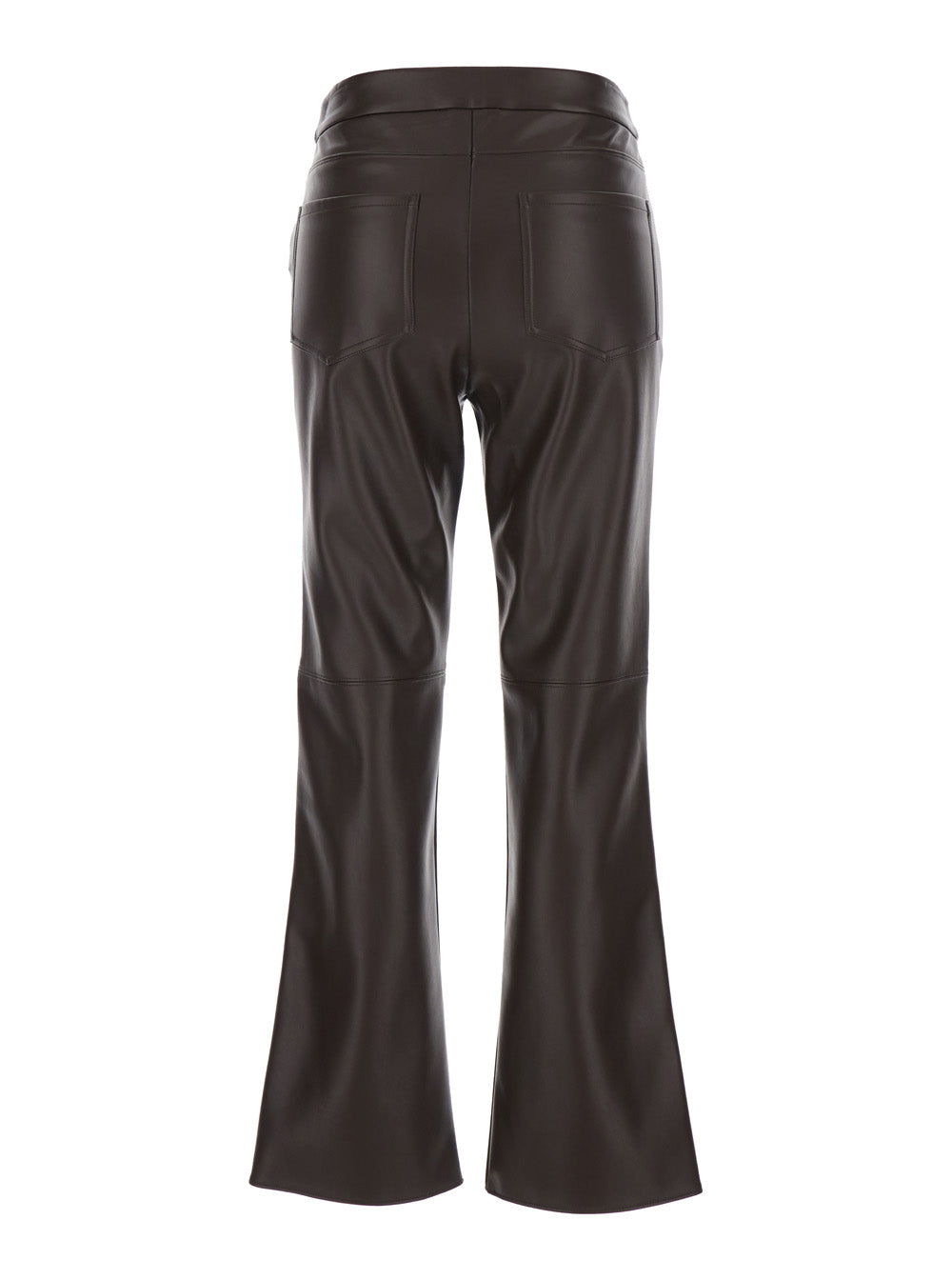 'S MAXMARA 'S Maxmara Women 'Sublime' Brown Pants With Clasp And Zip Closure In Ecoleather For Women