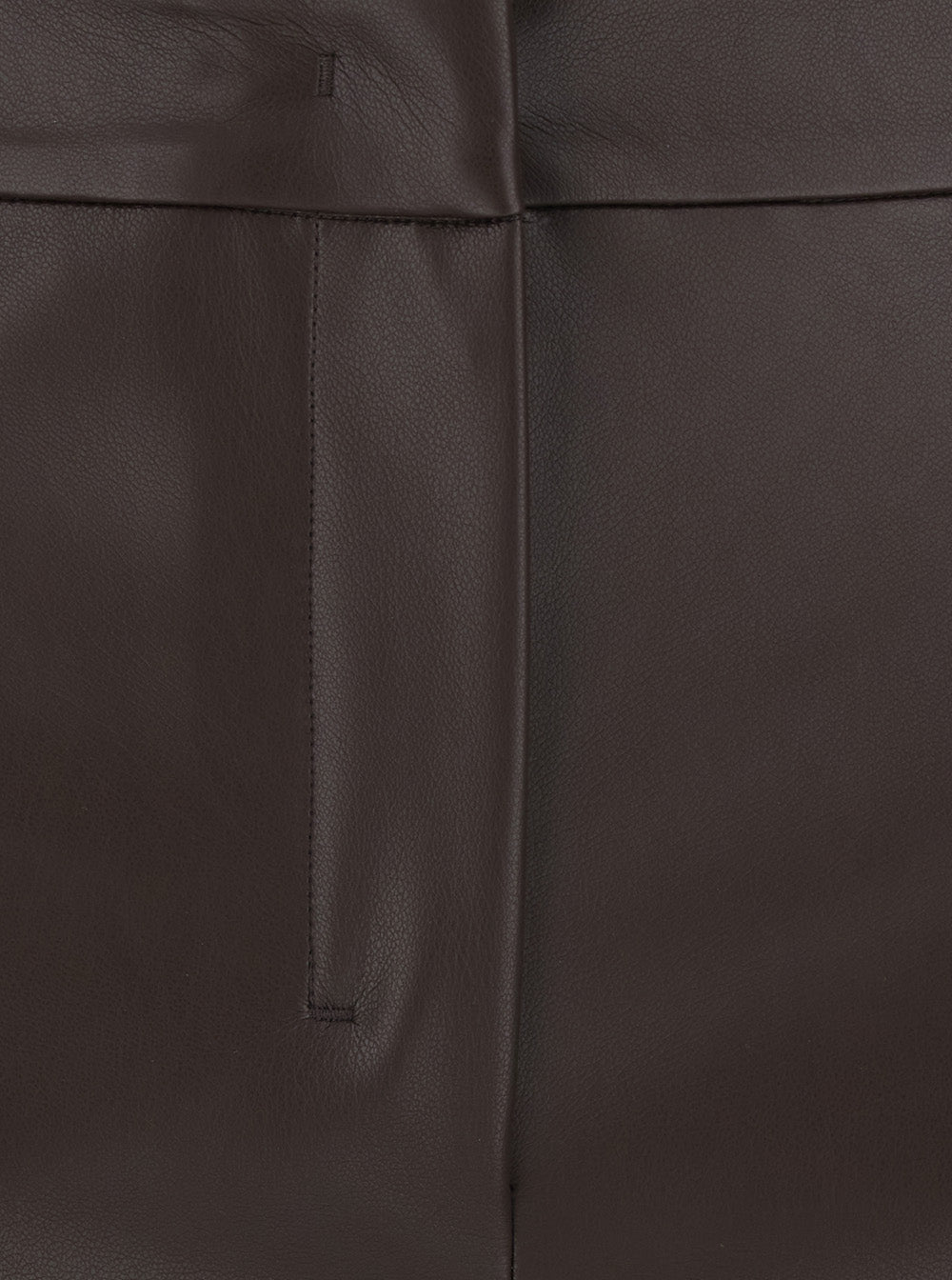 'S MAXMARA 'S Maxmara Women 'Sublime' Brown Pants With Clasp And Zip Closure In Ecoleather For Women