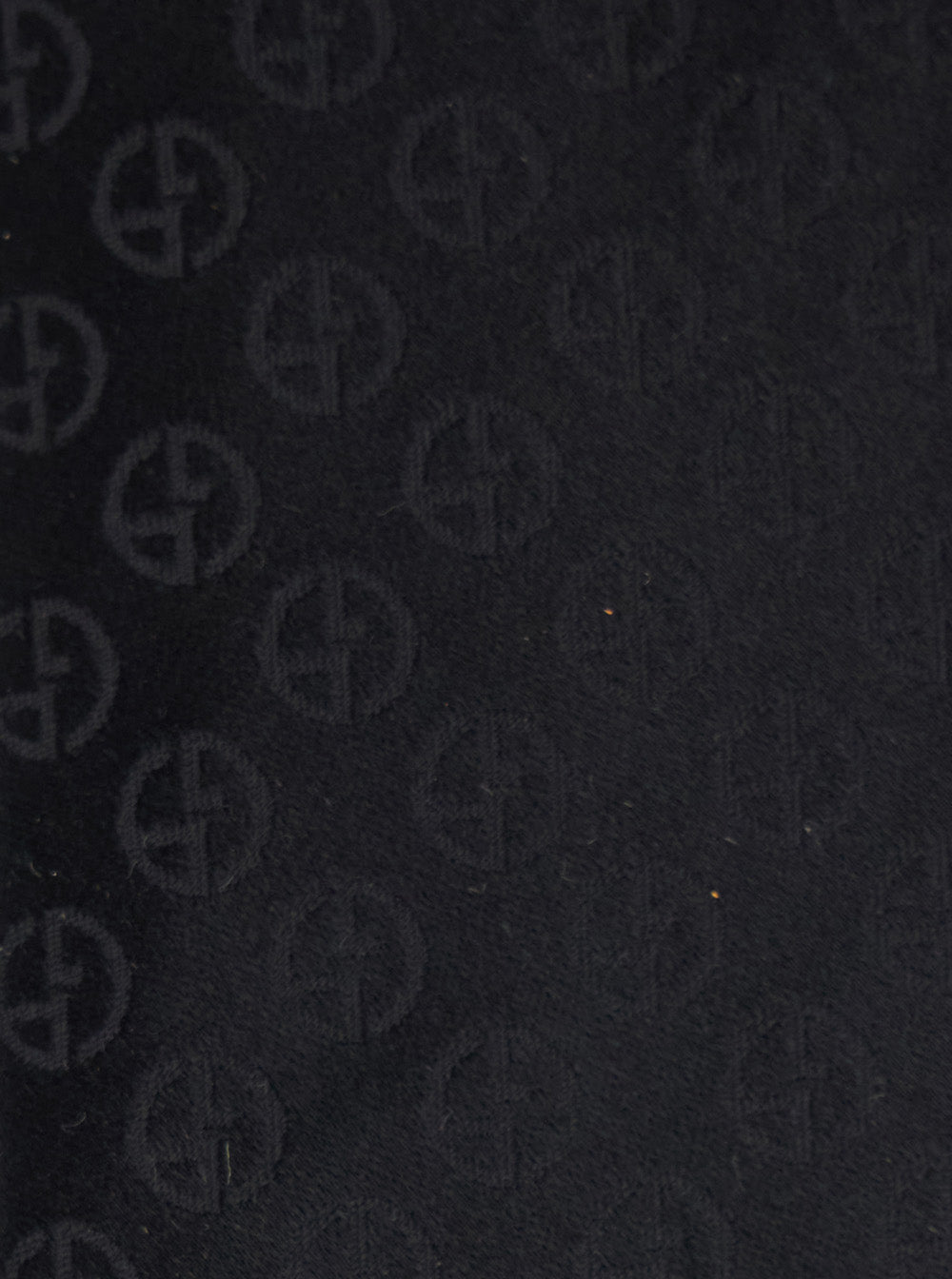 Giorgio Armani Men Blacktie With All-Over Tonal Logo In Silk Man