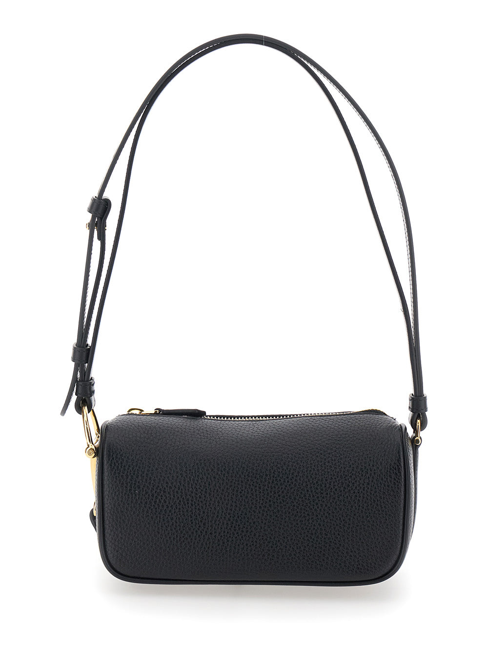Gucci Women 'Half Horsebit' Black Mini Bag With Half Horsebit And Adjustable And Removable Strap In Grained Leather Women