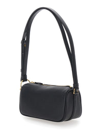 Gucci Women 'Half Horsebit' Black Mini Bag With Half Horsebit And Adjustable And Removable Strap In Grained Leather Women