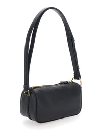 Gucci Women 'Half Horsebit' Black Mini Bag With Half Horsebit And Adjustable And Removable Strap In Grained Leather Women