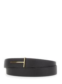 TOM FORD Tom Ford Men Hammered Leather Belt