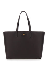 BURBERRY Burberry Women Brown Reversible Tote Bag With Ekd Patch On The Front In Leather For Women