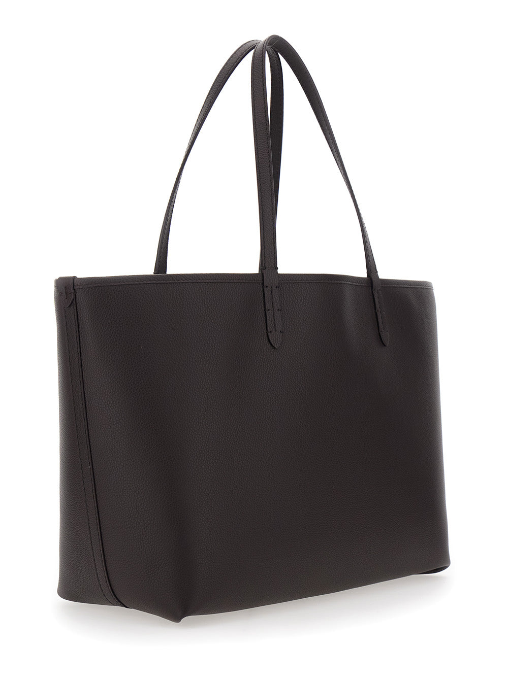 BURBERRY Burberry Women Brown Reversible Tote Bag With Ekd Patch On The Front In Leather For Women