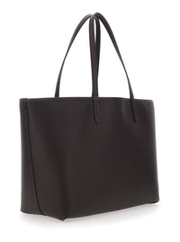 BURBERRY Burberry Women Brown Reversible Tote Bag With Ekd Patch On The Front In Leather For Women