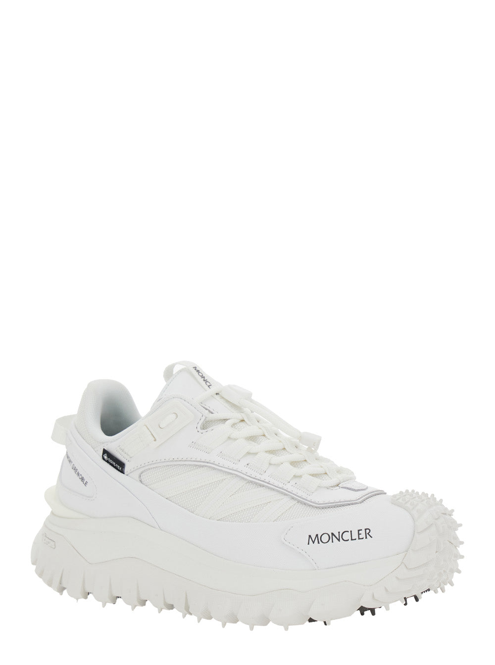 Moncler Women Low Sneakers 'Trailgrip Gtx' With Fabric Logo Detail White Women