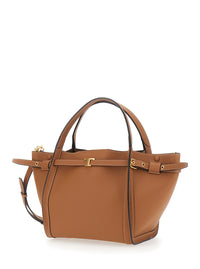 TOD'S Tod's Women Medium Tote Bag 'T Timeless' With T Timeless Plaque On The Front And Adjustable And Removable Brown Leather Strap For Women