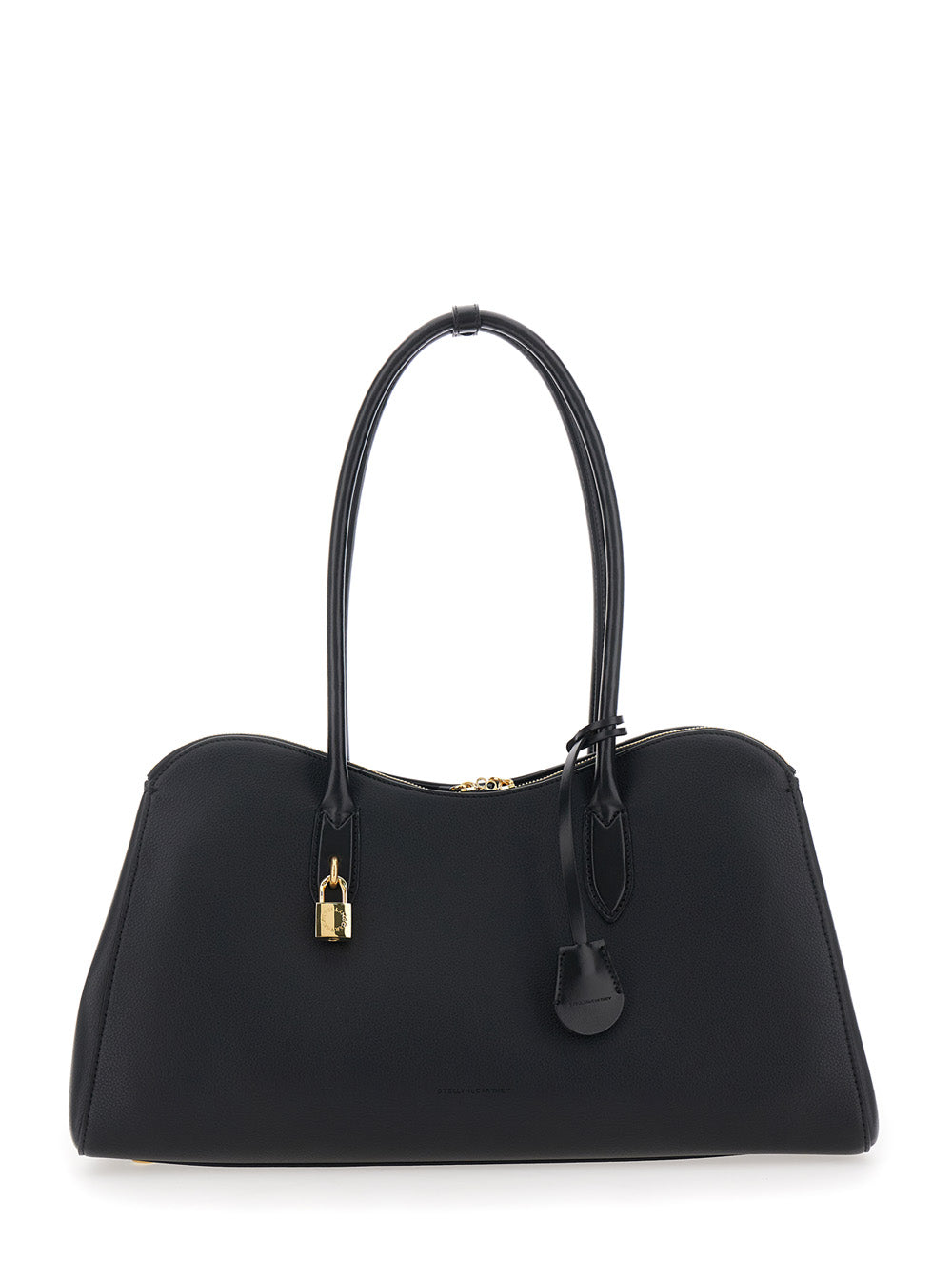 STELLA MCCARTNEY Stella Mccartney Women Shoulder Bag 'Ryder' With Two Top Handles And Lock Detail On The Front In Black Ecoleather For Women