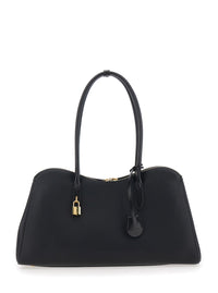 STELLA MCCARTNEY Stella Mccartney Women Shoulder Bag 'Ryder' With Two Top Handles And Lock Detail On The Front In Black Ecoleather For Women