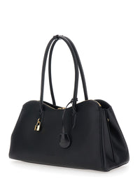 STELLA MCCARTNEY Stella Mccartney Women Shoulder Bag 'Ryder' With Two Top Handles And Lock Detail On The Front In Black Ecoleather For Women