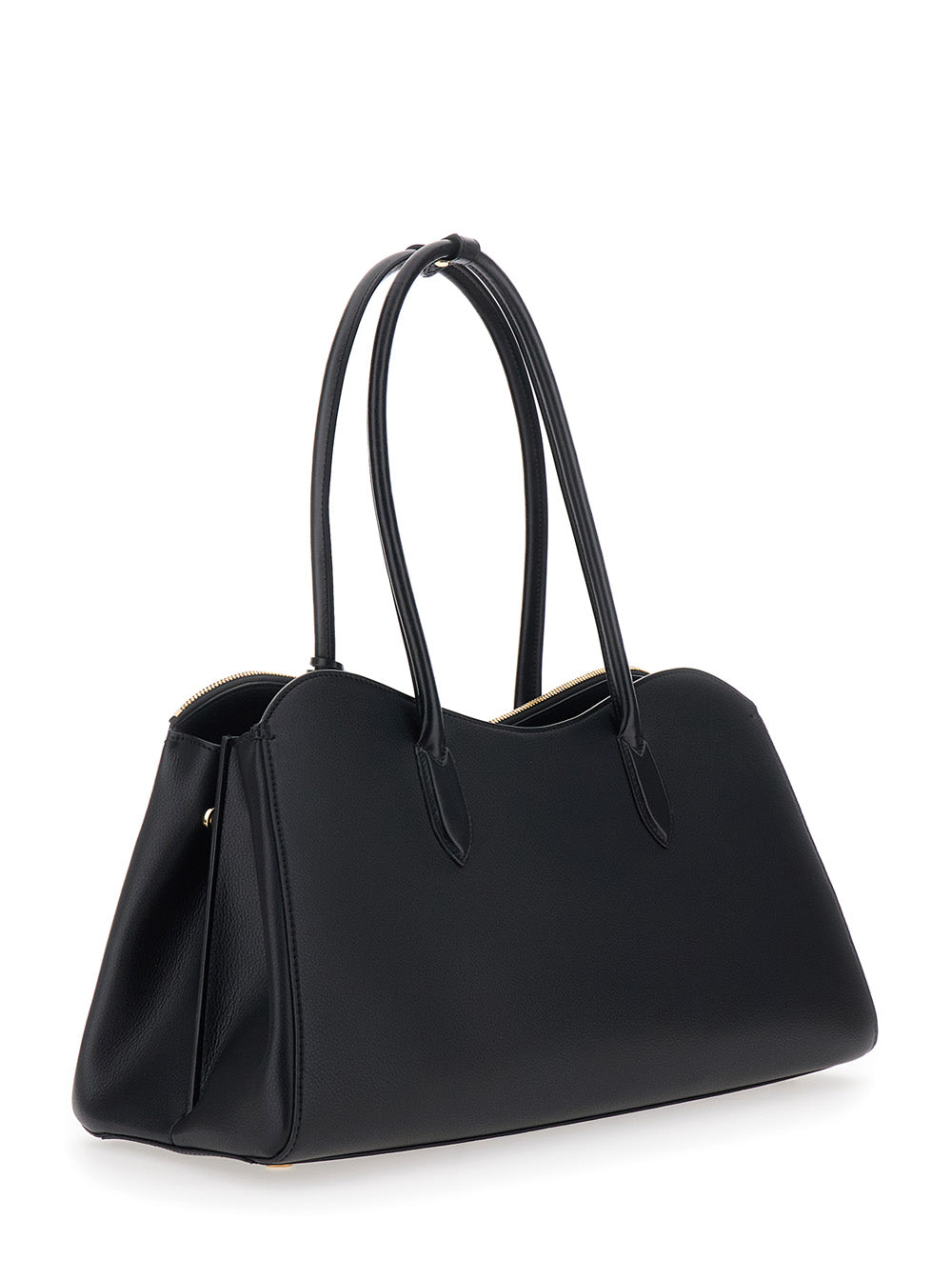 STELLA MCCARTNEY Stella Mccartney Women Shoulder Bag 'Ryder' With Two Top Handles And Lock Detail On The Front In Black Ecoleather For Women