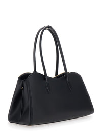 STELLA MCCARTNEY Stella Mccartney Women Shoulder Bag 'Ryder' With Two Top Handles And Lock Detail On The Front In Black Ecoleather For Women