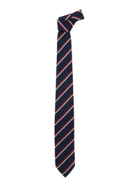 DSQUARED2 Dsquared2 Men Blue Tie With All-Over Striped Motif In Silk For Men