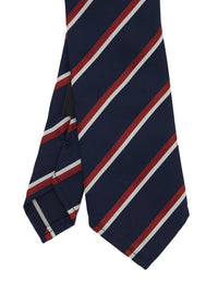 DSQUARED2 Dsquared2 Men Blue Tie With All-Over Striped Motif In Silk For Men
