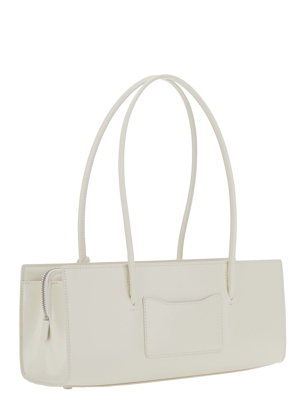 MARC JACOBS Marc Jacobs Women Shoulder Bag 'The Mirror Satchel' With Logo On The Front And Flower Pendant In White Leather For Women