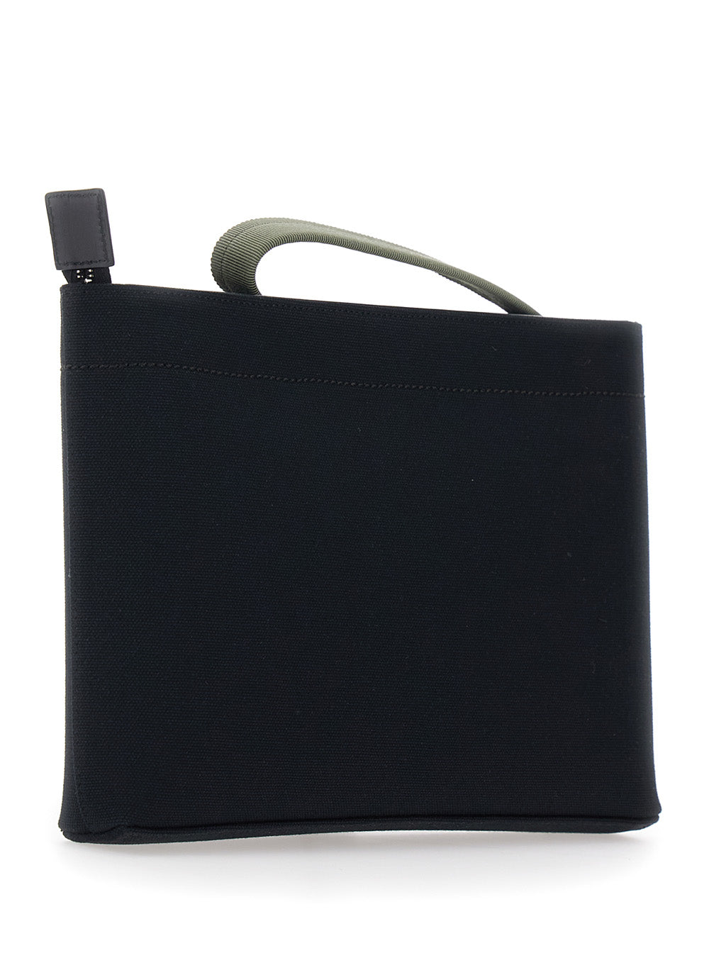 GIVENCHY Givenchy Men Black Pouch With Top Handle And Logo Print On Front In Cotton For Men
