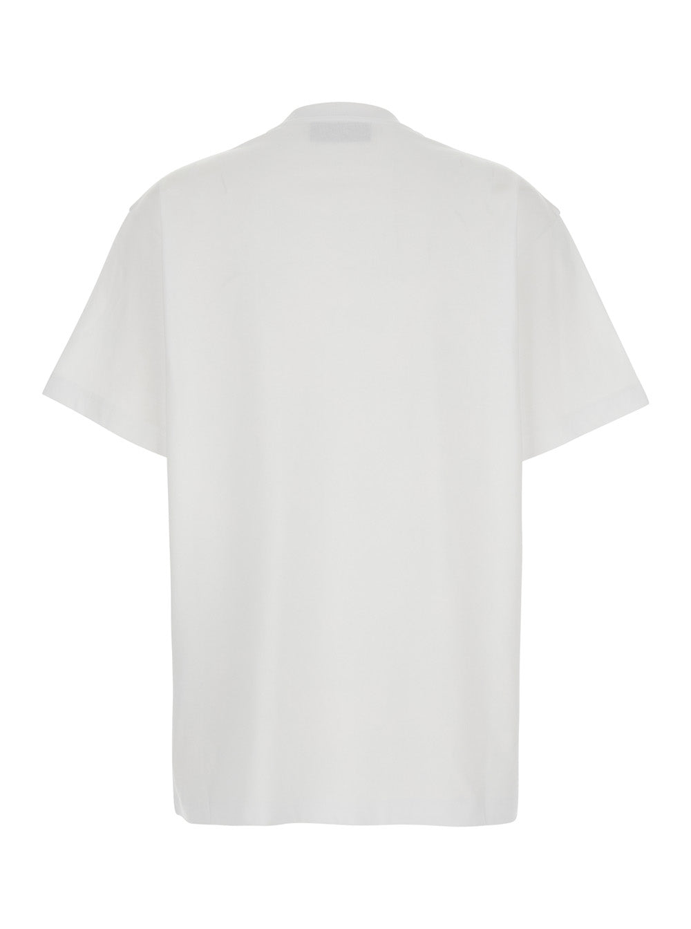 GUCCI Gucci Women White Crew Neck T-Shirt With Tone-On-Tone Horsebit Embroidery On The Front In  Cotton Women