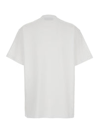 GUCCI Gucci Women White Crew Neck T-Shirt With Tone-On-Tone Horsebit Embroidery On The Front In  Cotton Women
