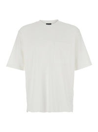Dsquared2 Men White Crew Neck T-Shirt With Maxi Logo Lettering On The Back In Cotton For Men
