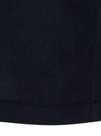 Tom Ford Men Black Crew Neck T-Shirt With Logo Embroidery On The Front In Cotton Blend For Men