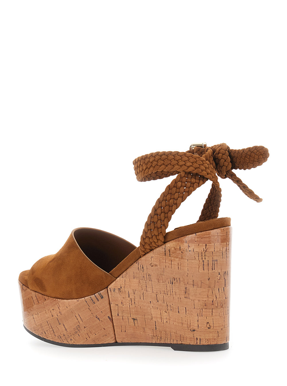 Jimmy Choo Women 'Jori' Brown Wedges With Ankle Strap Closure And High Heel In Leather Woman