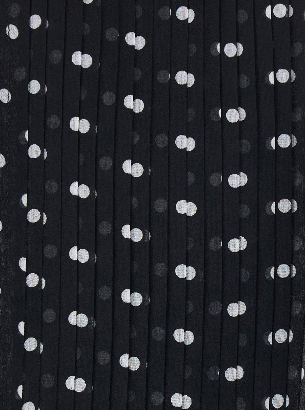 Tom Ford Women Black Sleeveless Top With Halterneck And All-Over Polka Dot Motif In Silk Woman