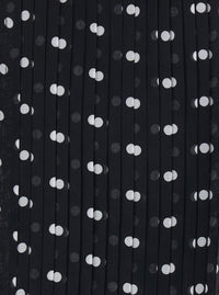 Tom Ford Women Black Sleeveless Top With Halterneck And All-Over Polka Dot Motif In Silk Woman