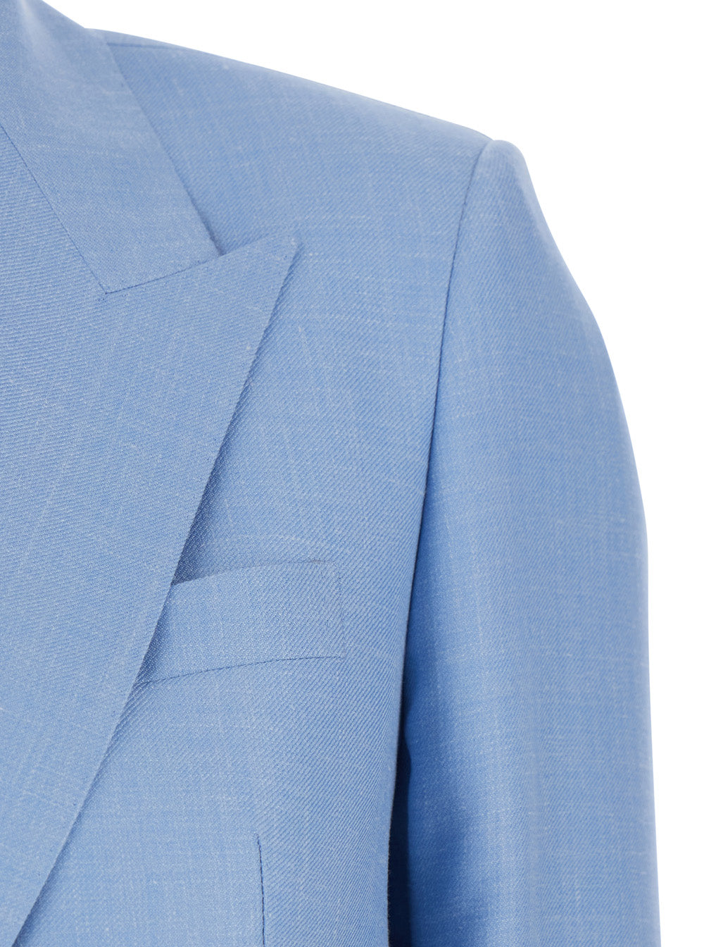 Tagliatore Women Double-Breasted 'Jasmine' Jacket With Peak Revers And Jewel Buttons In Blue Wool Blend For Women