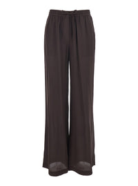 P.A.R.O.S.H. P.A.R.O.S.H. Women Brown Women's Silk Drawstring Waist Pants