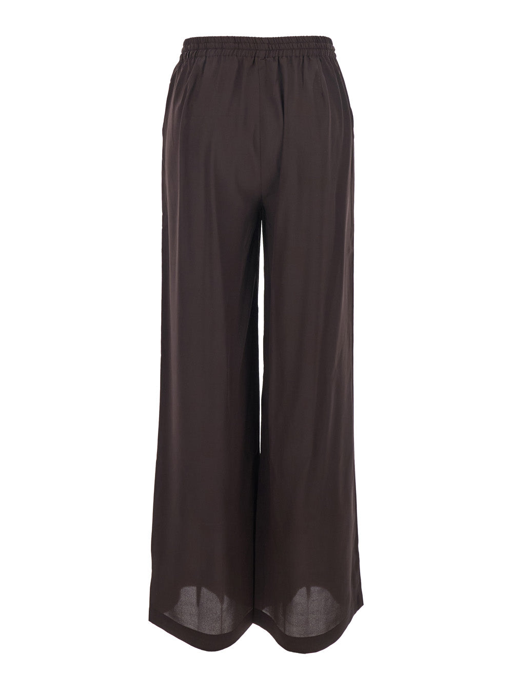 P.A.R.O.S.H. P.A.R.O.S.H. Women Brown Women's Silk Drawstring Waist Pants