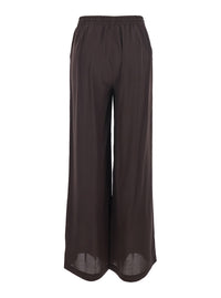 P.A.R.O.S.H. P.A.R.O.S.H. Women Brown Women's Silk Drawstring Waist Pants