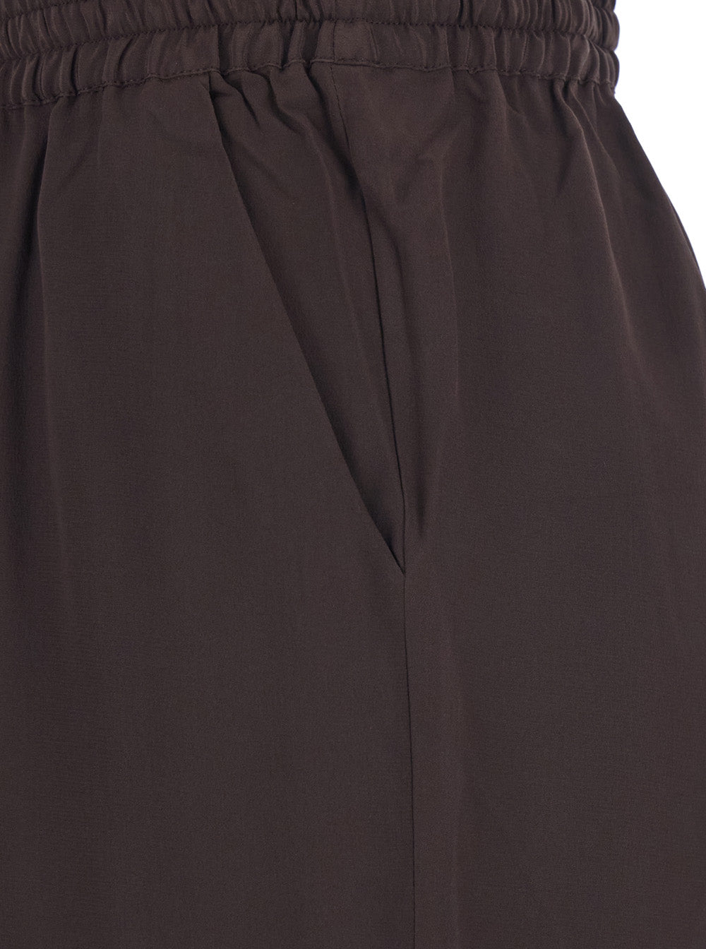 P.A.R.O.S.H. P.A.R.O.S.H. Women Brown Women's Silk Drawstring Waist Pants