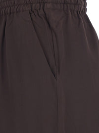 P.A.R.O.S.H. P.A.R.O.S.H. Women Brown Women's Silk Drawstring Waist Pants