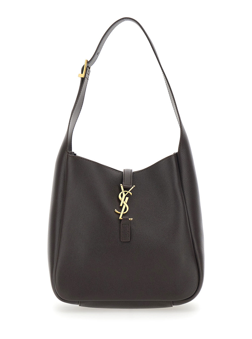 SAINT LAURENT Saint Laurent Women Shoulder Bag 'Le 5 À 7' With Adjustable Strap And Cassandre Plate On The Front In Brown Leather For Women