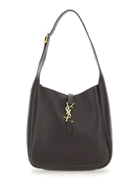 SAINT LAURENT Saint Laurent Women Shoulder Bag 'Le 5 À 7' With Adjustable Strap And Cassandre Plate On The Front In Brown Leather For Women