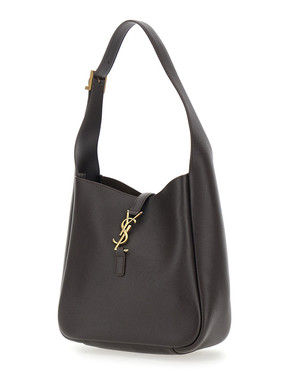 SAINT LAURENT Saint Laurent Women Shoulder Bag 'Le 5 À 7' With Adjustable Strap And Cassandre Plate On The Front In Brown Leather For Women